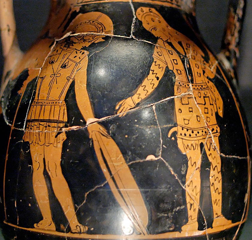 attic pelike diomedes