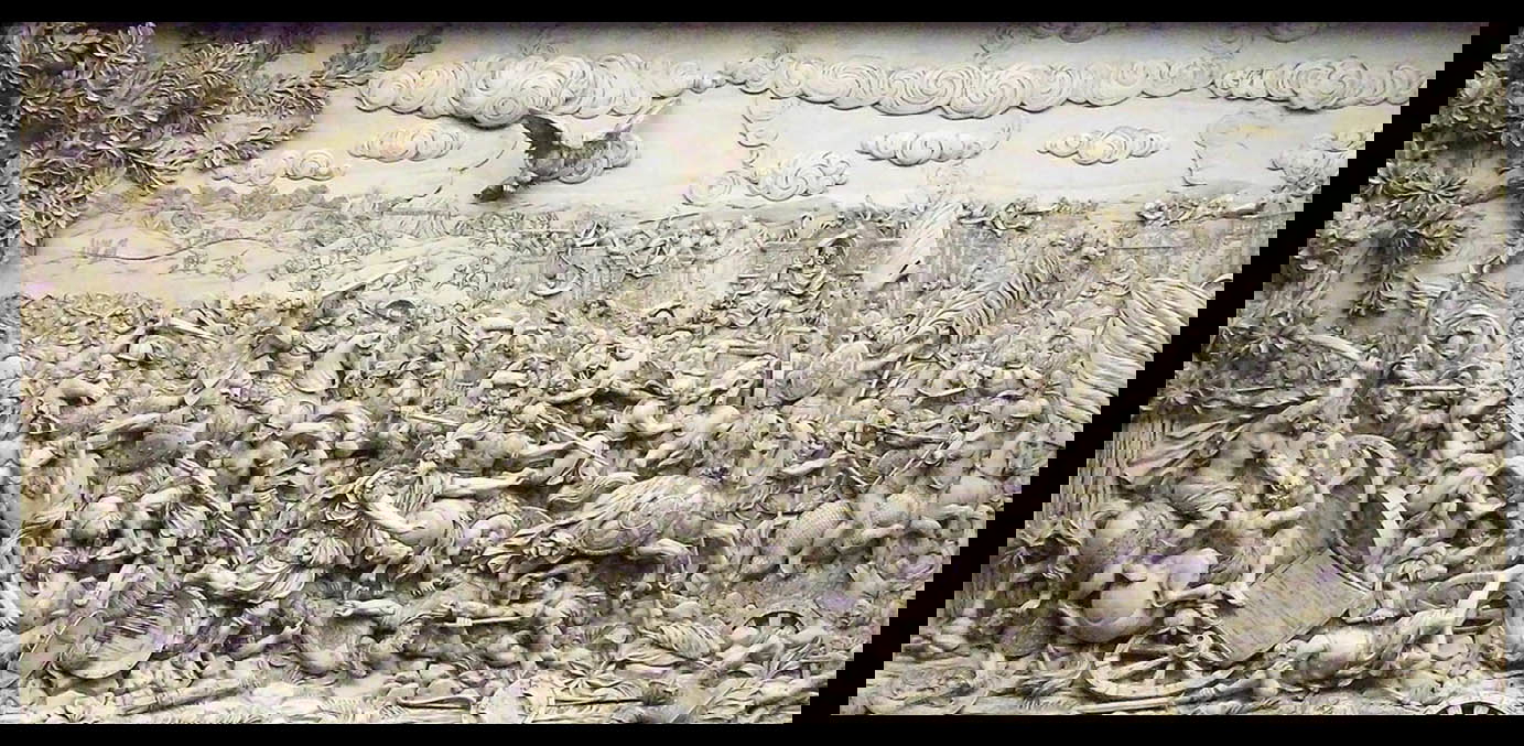 battle gaugamela alexander the great relief