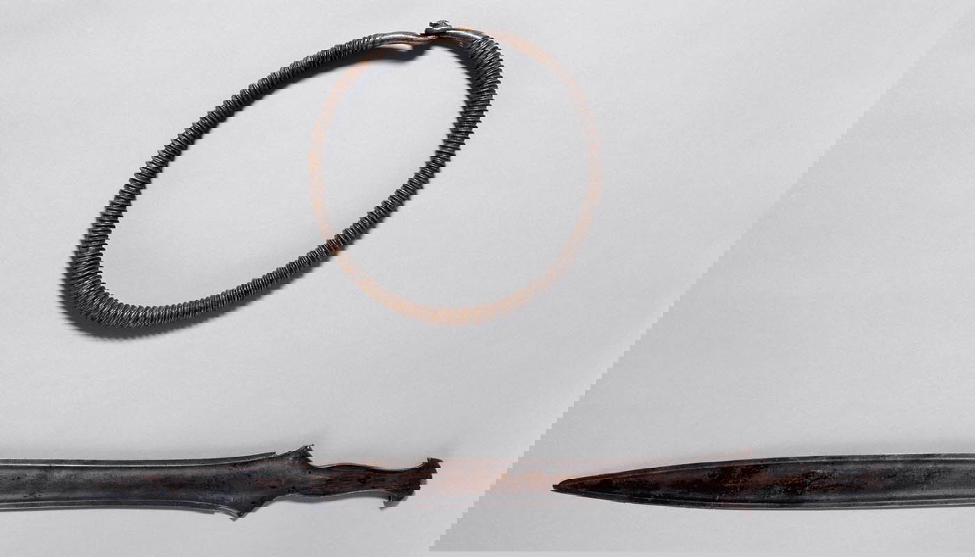 british bronze torc and sword