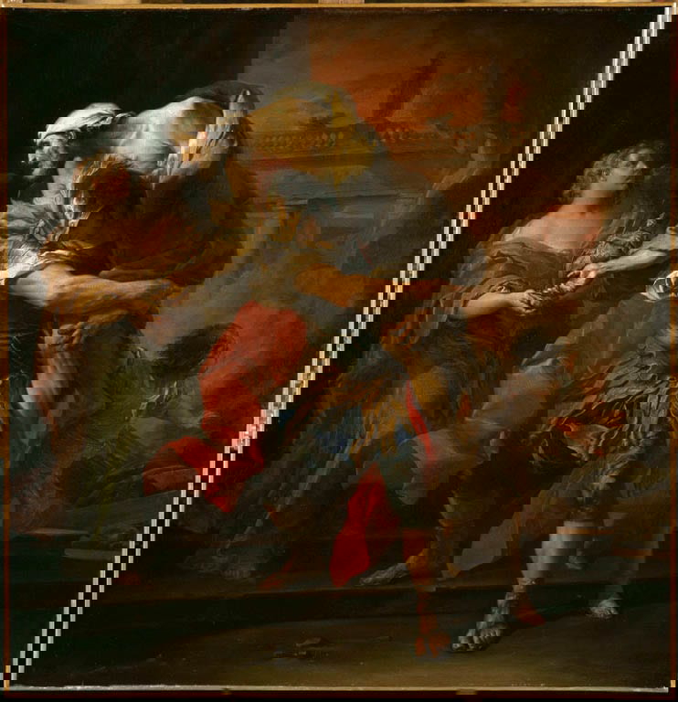 aeneas carrying anchises painting