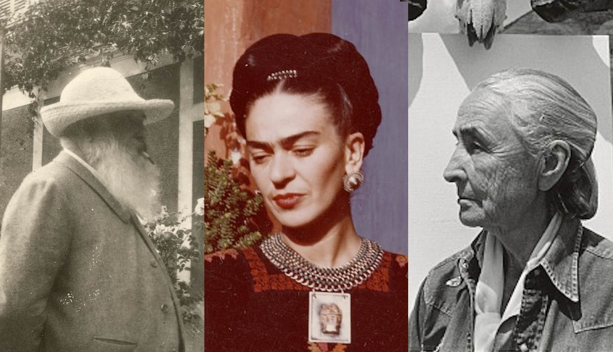 claude monet frida kahlo georgia o keefe