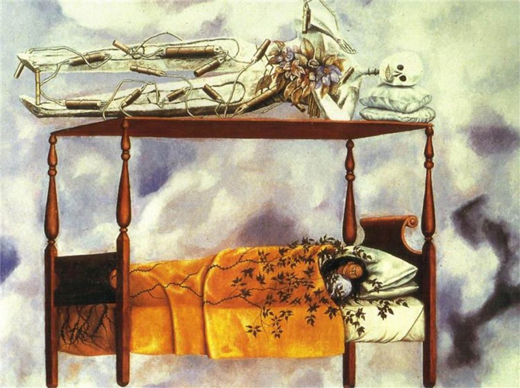 frida kahlo the dream the bed