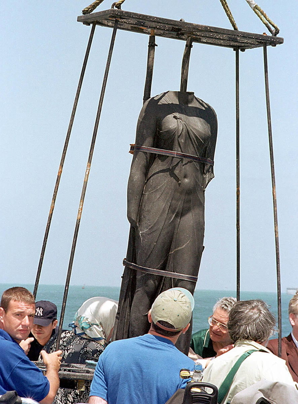isis as arsinoe underwater excavation