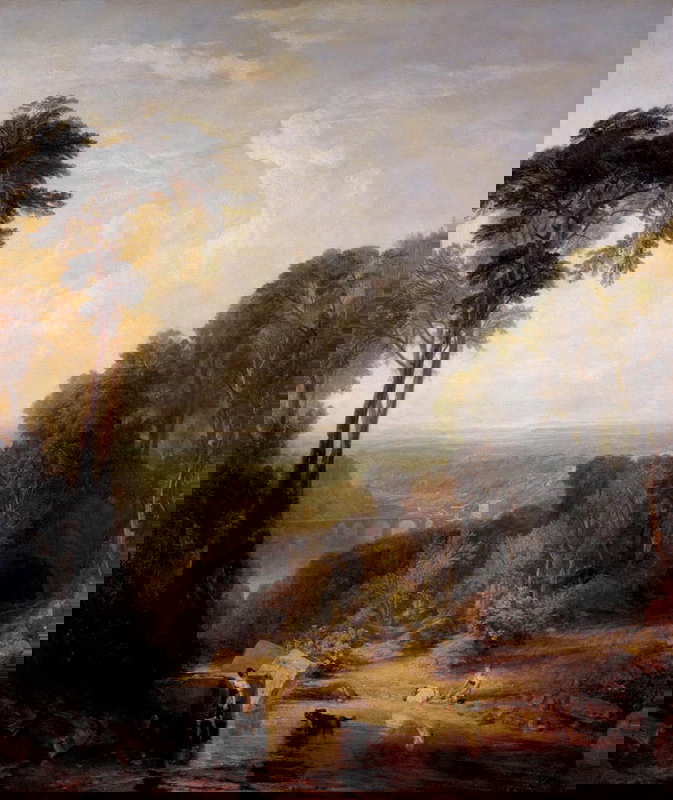 crossing the brook jmw turner painting
