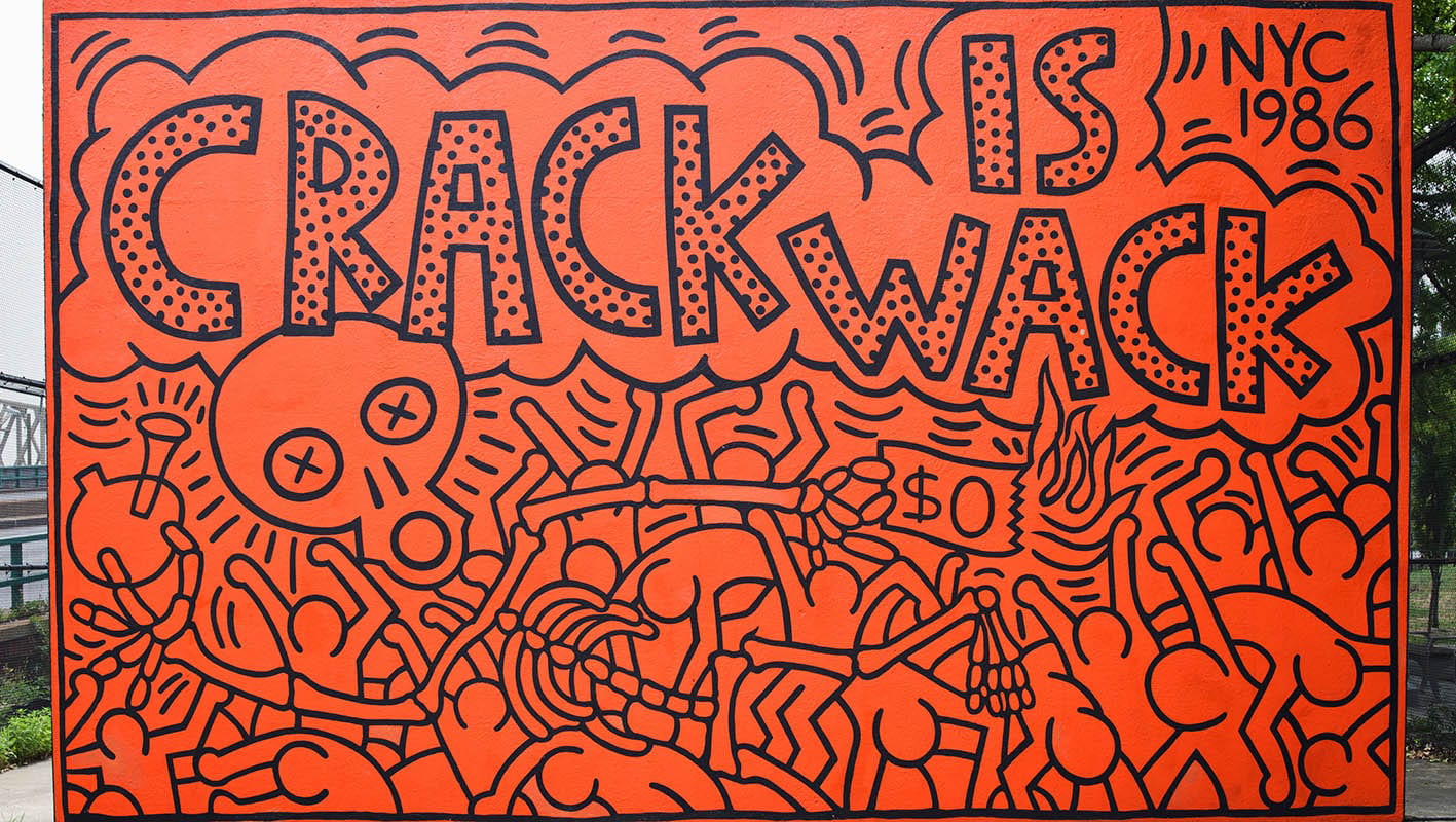 crack is wack keith haring