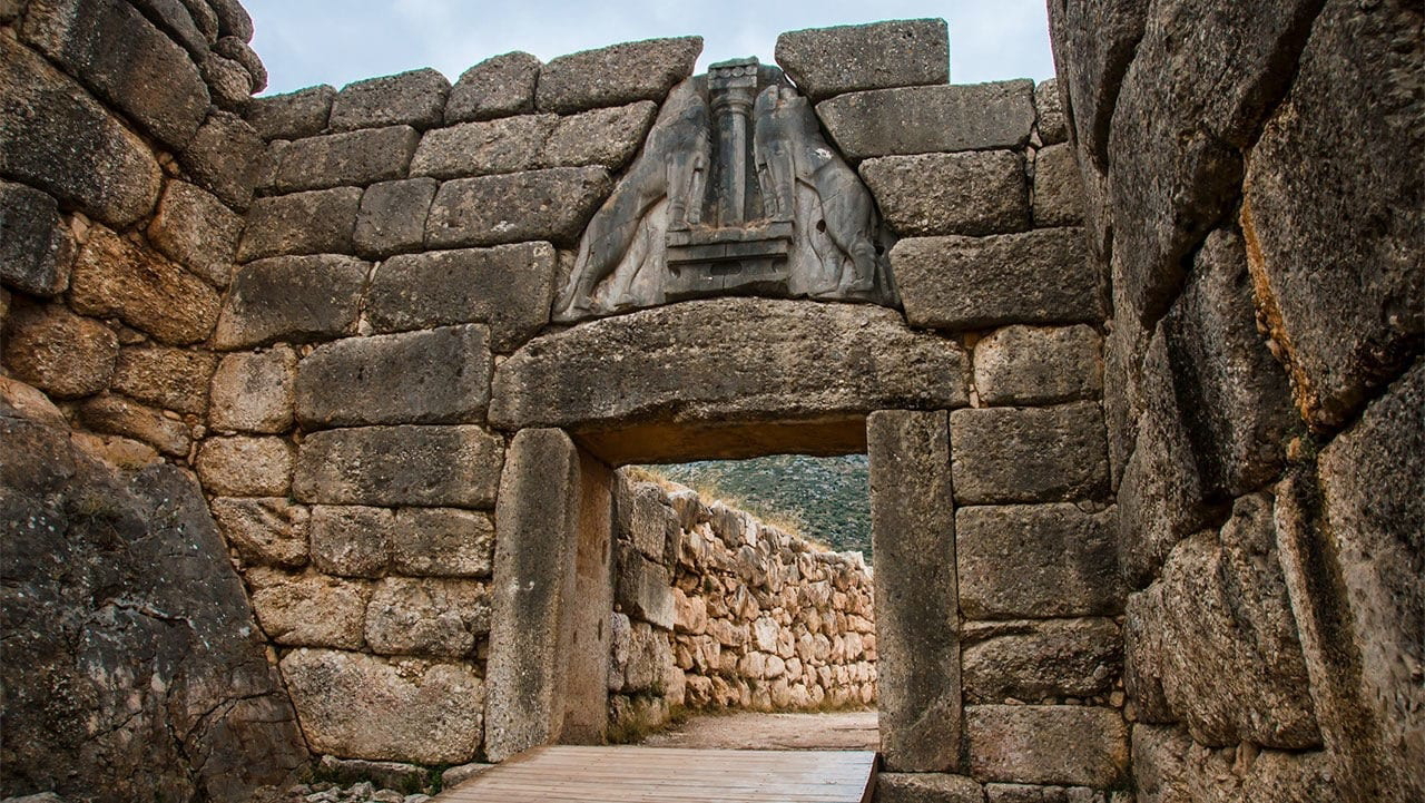 lion gate mycenae citadel