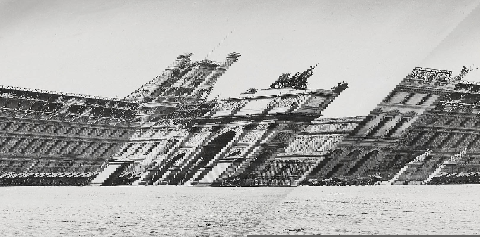 Louvre Tuileries palace burnt fire destruction Commune 1871 Prussians