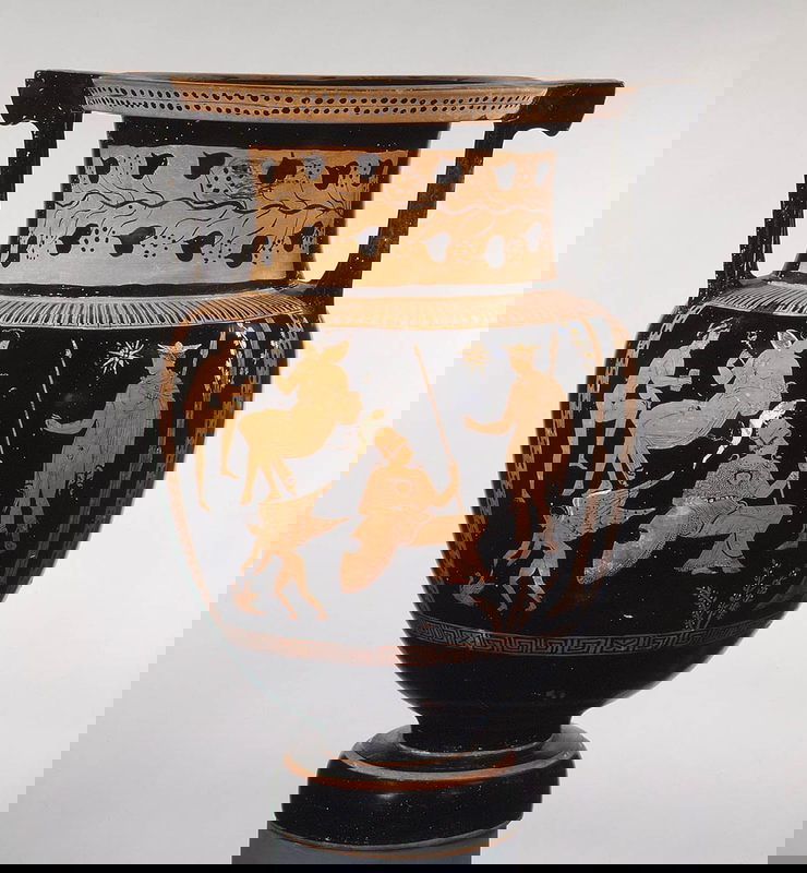apulian vase minerva
