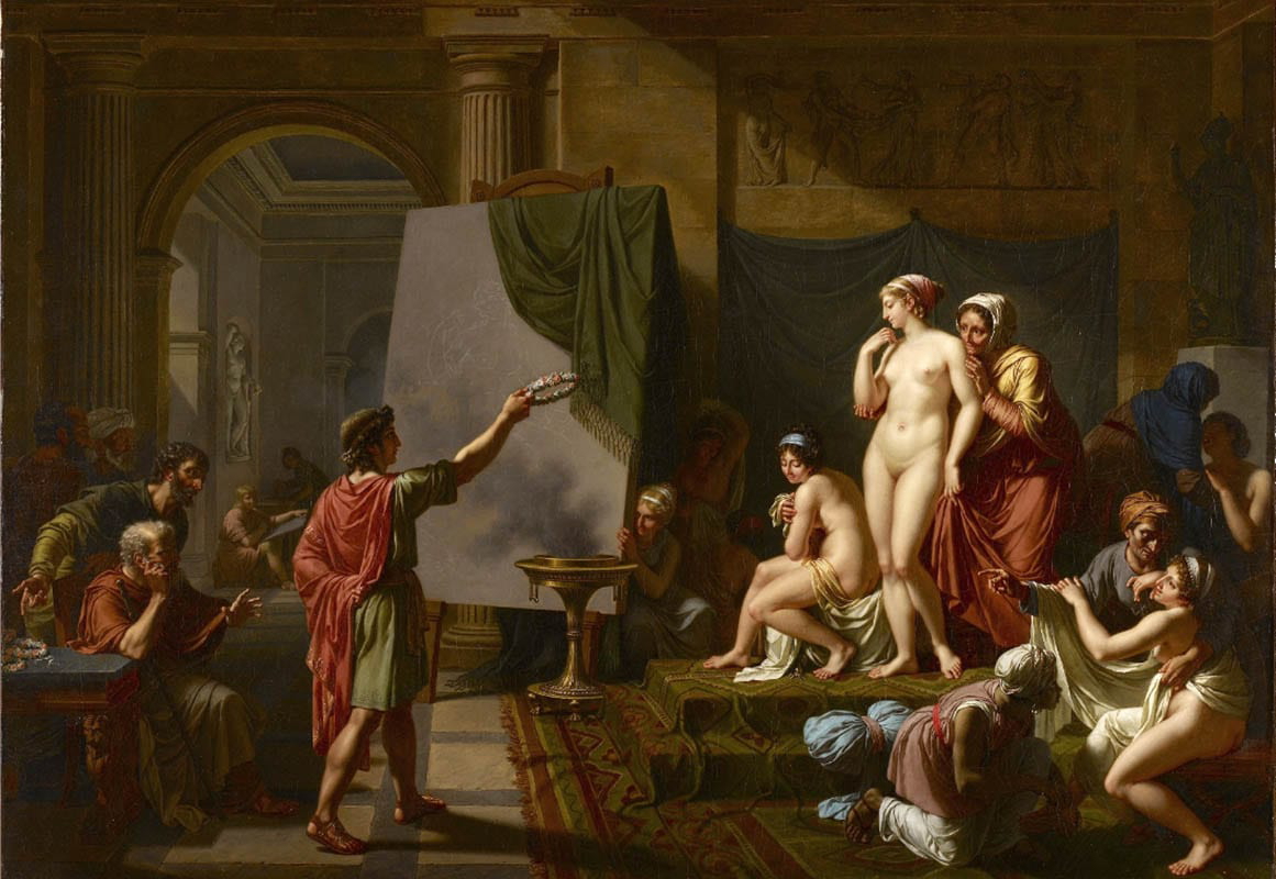 zeuxis choosing models painting