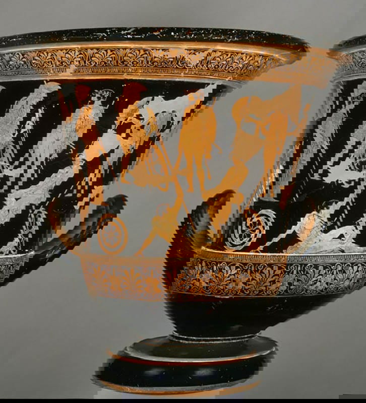krater niobid attic vase