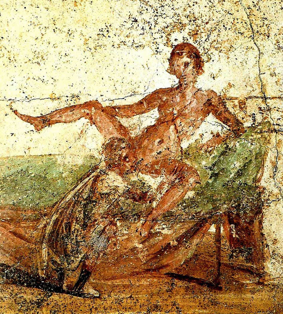 pompeii fresco baths cunnilingus