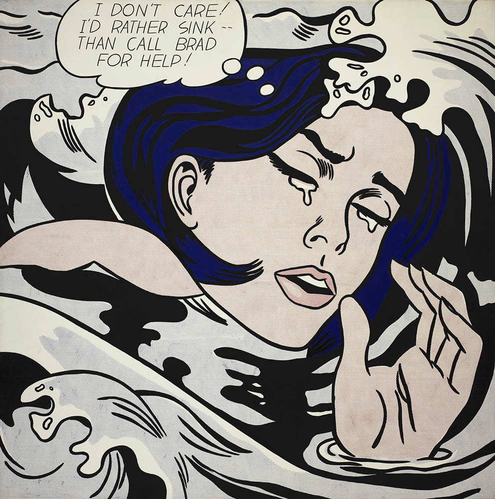 drowning girl roy lichtenstein