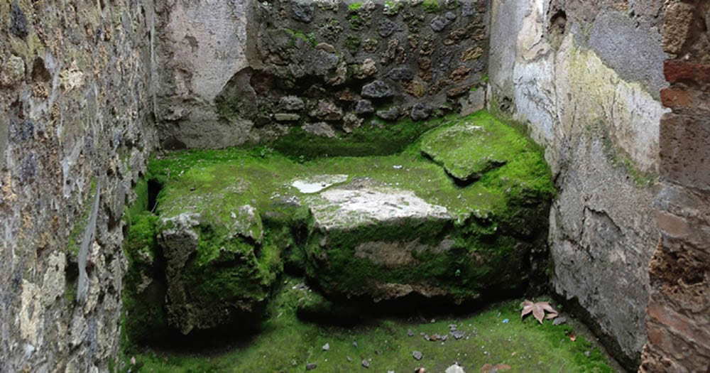 stone bed ancient roman brothel