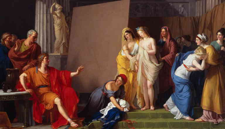 zeuxis choosing models painting