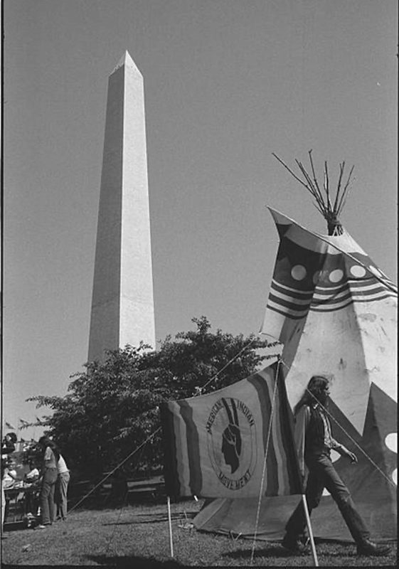 tipi sign of american indian movement