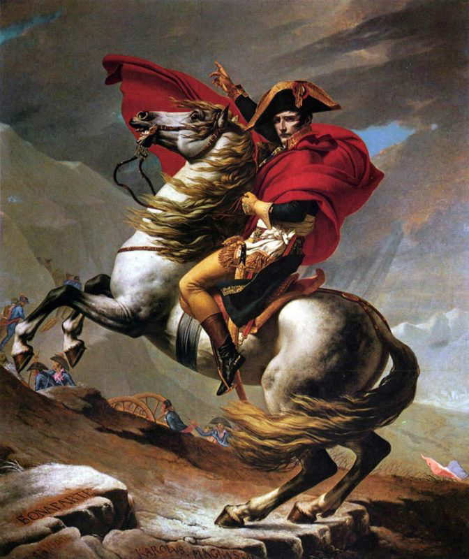 napoleon crossing the alps