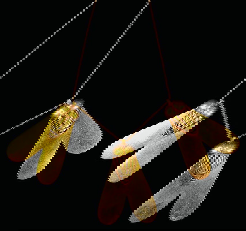 golden flies necklace ahhotep