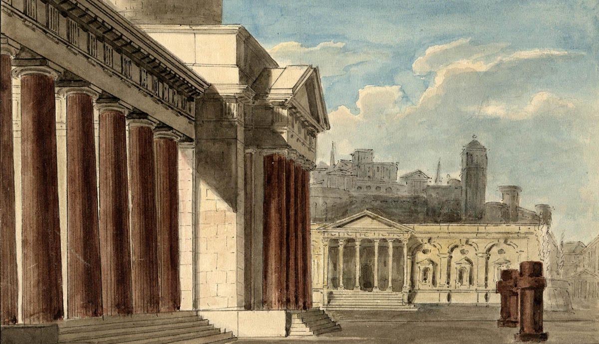 roman forum drawing hodgkin