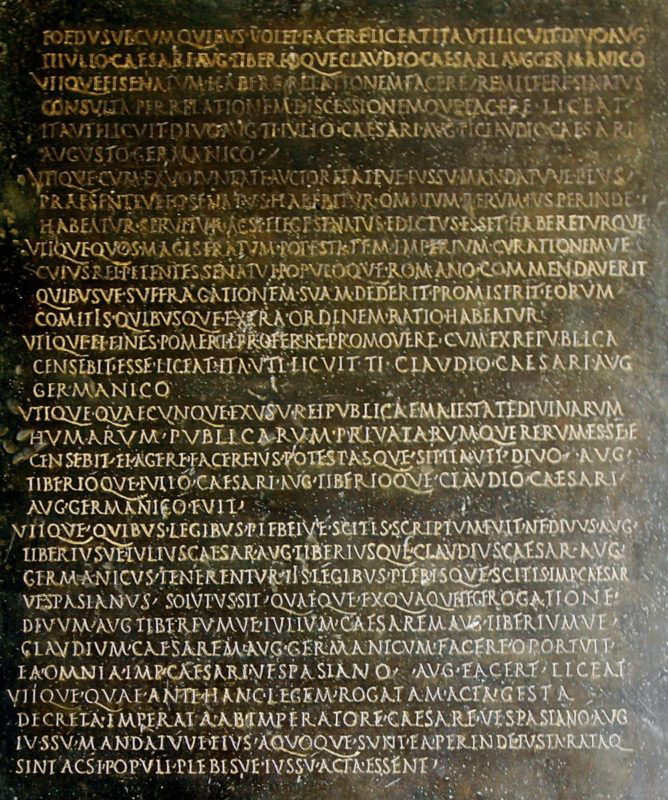 lex de imperio vespasiani
