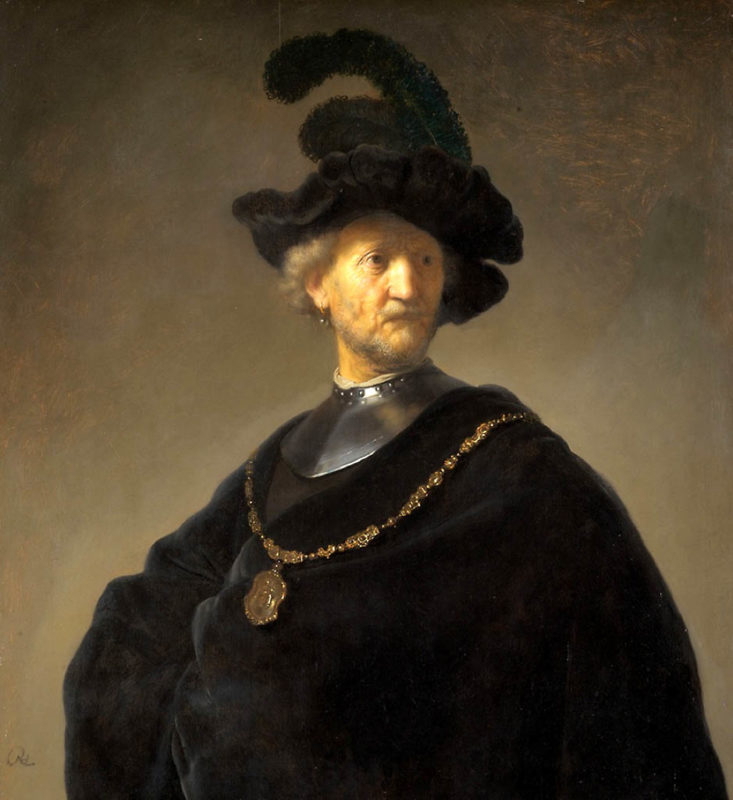 old man with gold chain rembrandt