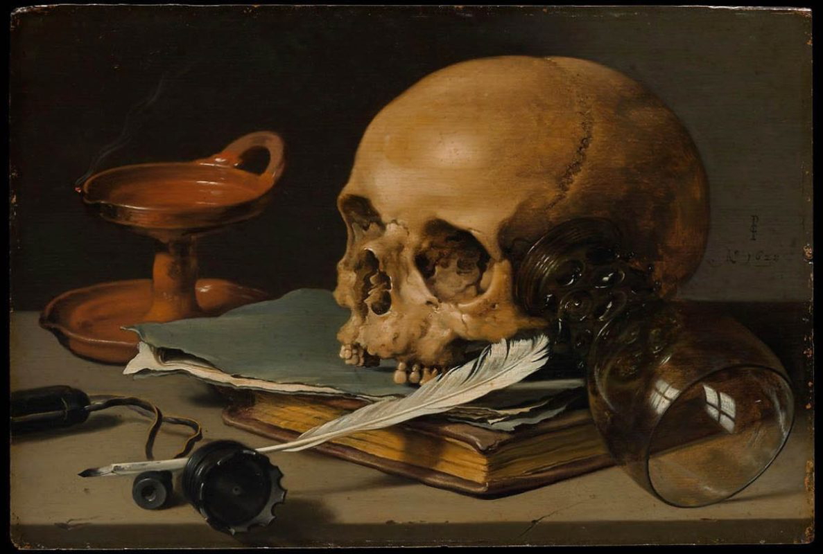 pieter clesz still life skull