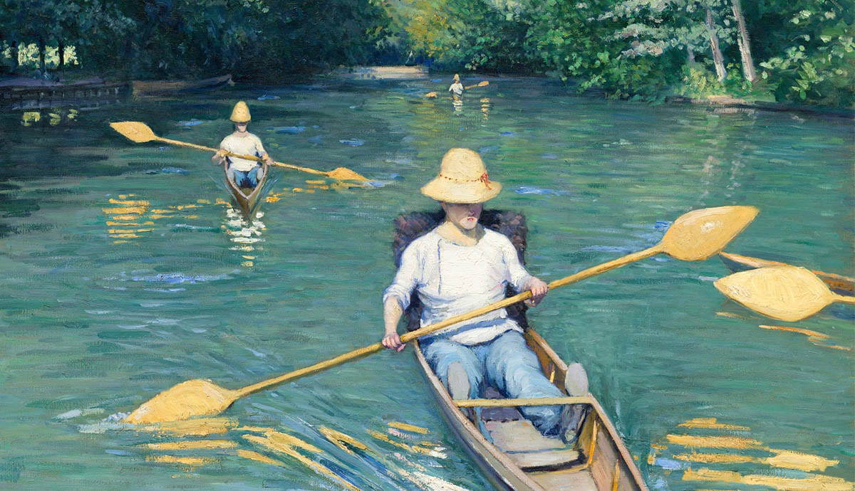 skiffs on the yerres caillebotte