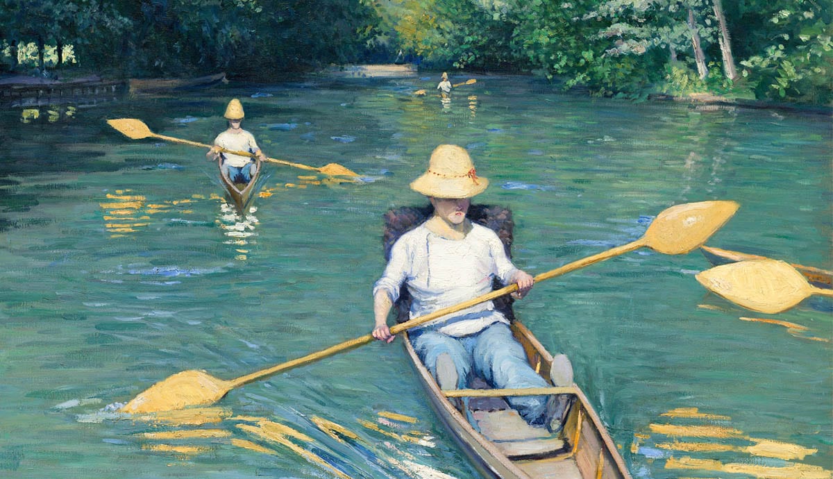 skiffs on the yerres caillebotte