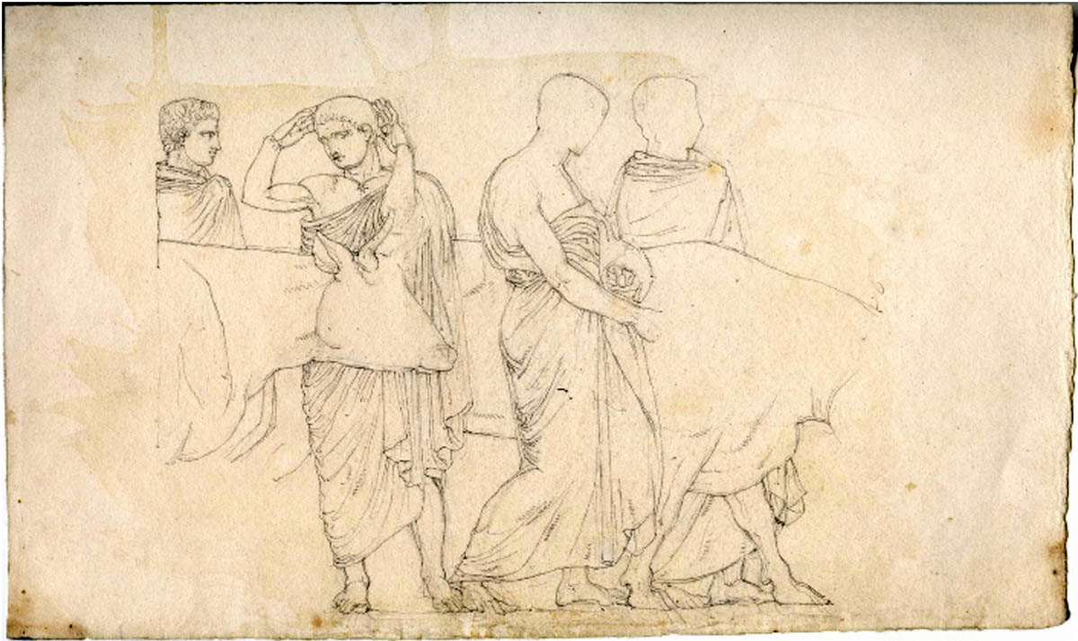 south frieze sacrificial procession