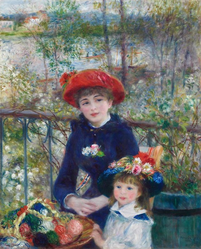 two sisters on terrace renoir