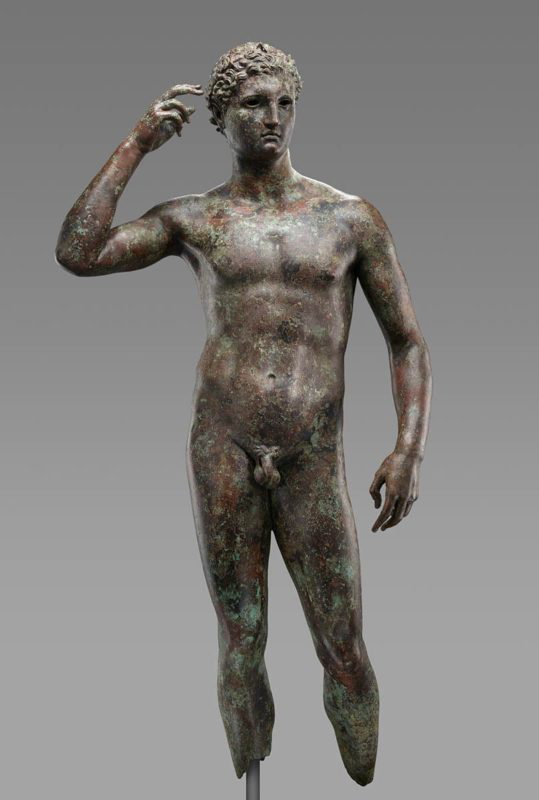 statue victorious youth