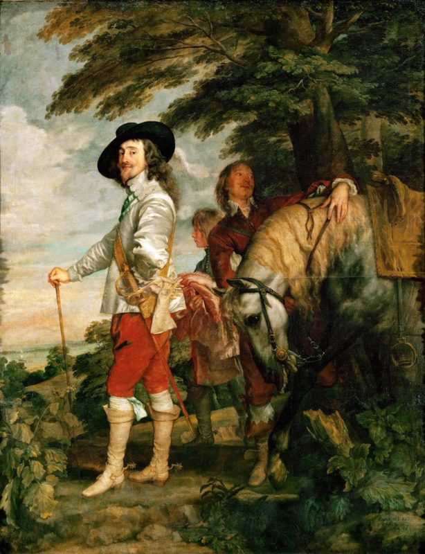charles I at the hunt anthony van dyck