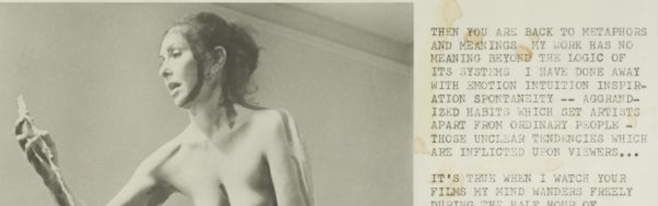 Details of Interior Scroll by Carolee Schneeman