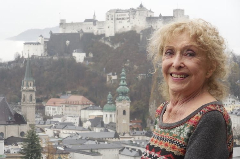 Carolee Schneeman at the Venice Biennale in 2017.