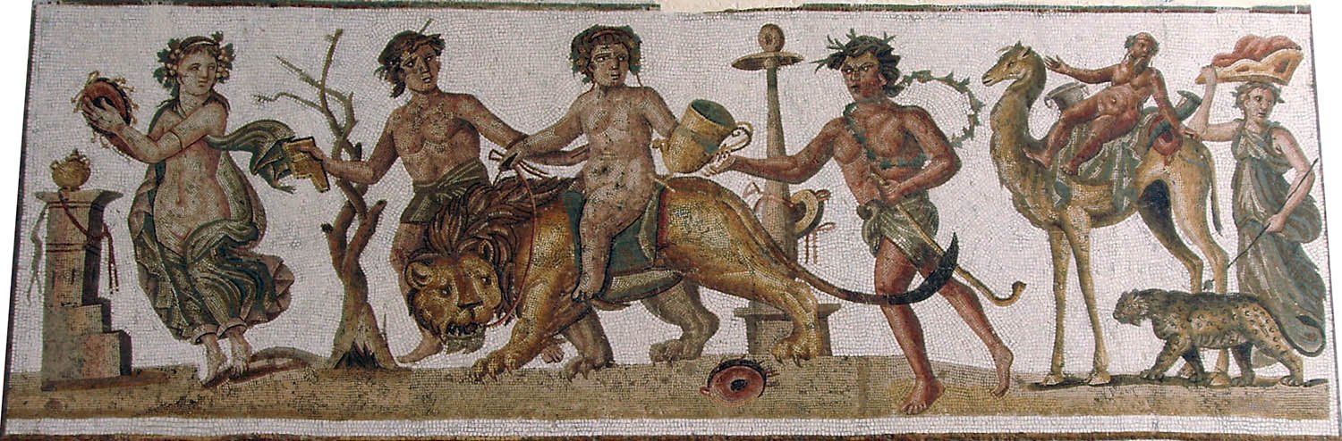 dionysian procession mosaic
