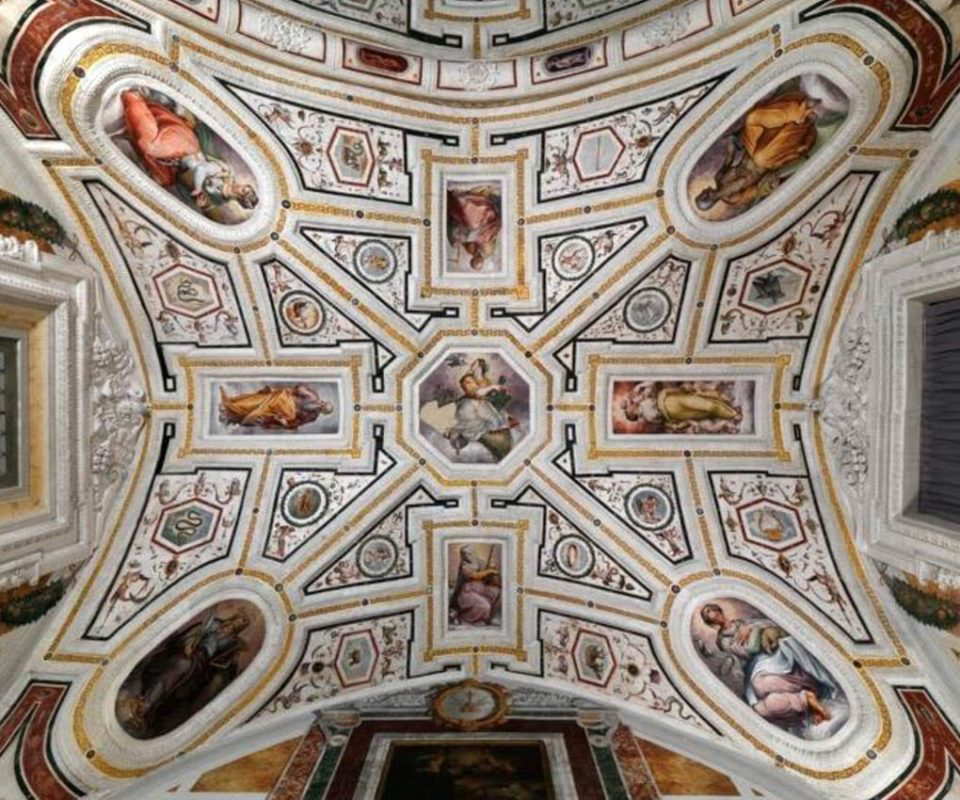 vasari sacristy ceiling fresco