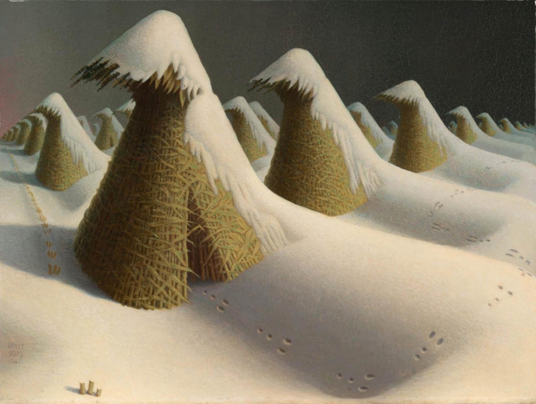 january painting grant wood