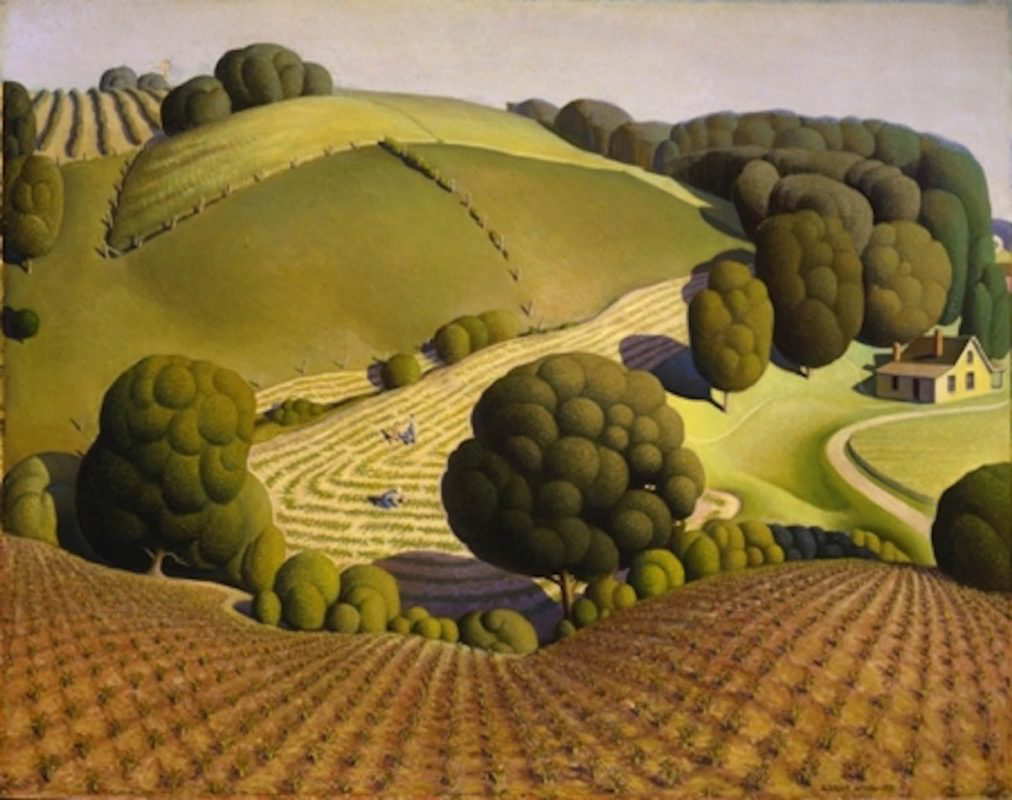 grant wood young corn