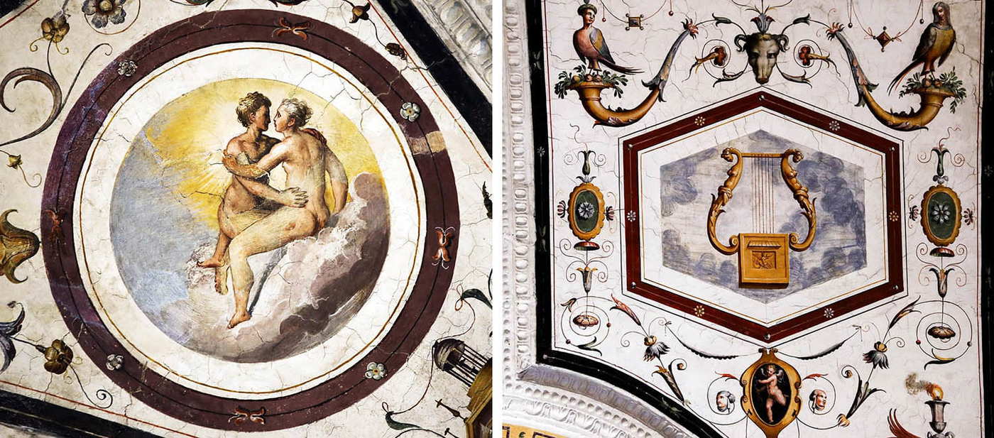 grotesque fresco zodiac gemini