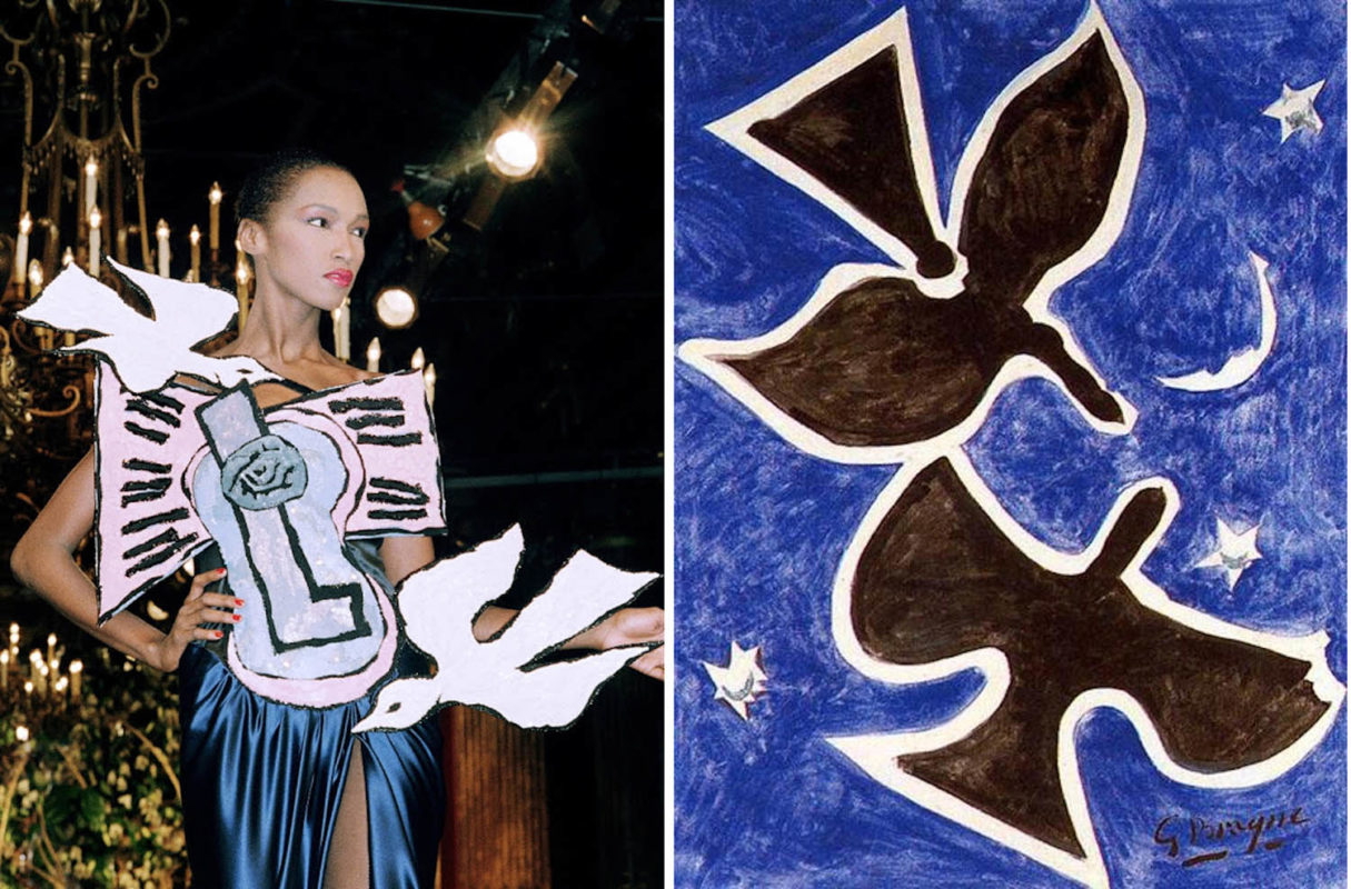 yves saint laurent picasso dress