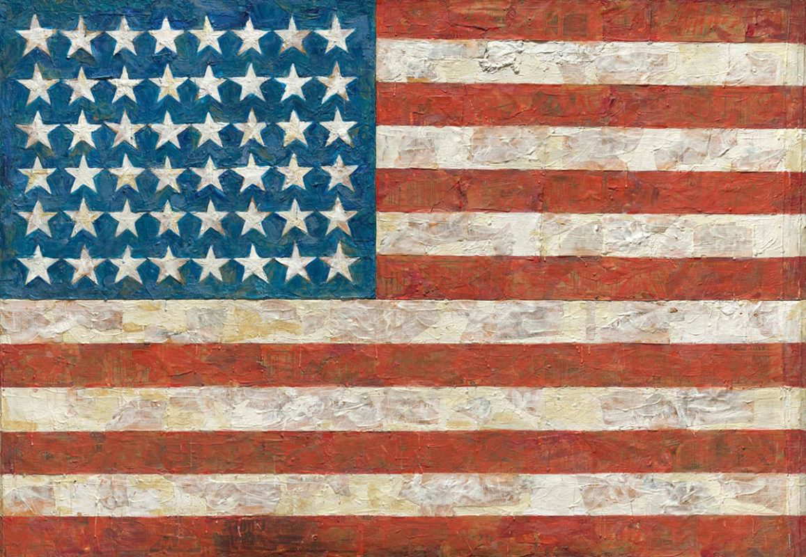 flag jasper johns pop art 