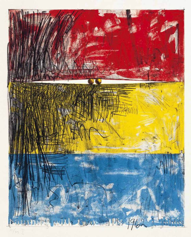 two balls painting jasper johns