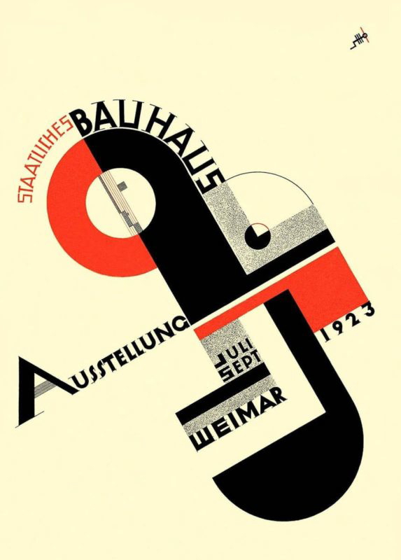 bauhaus 1923 exhibition poster