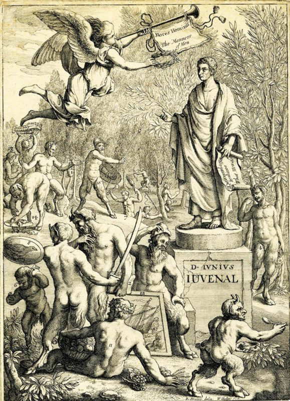 frontispiece etching juvenals satires