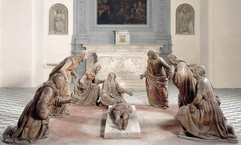 lamentation sculpture guido mazzoni vasari sacristy