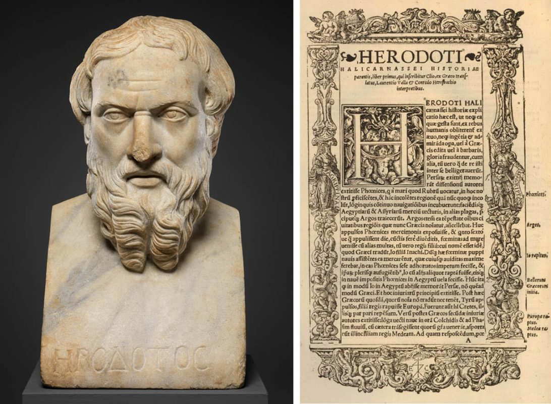 roman bust herodotus histories