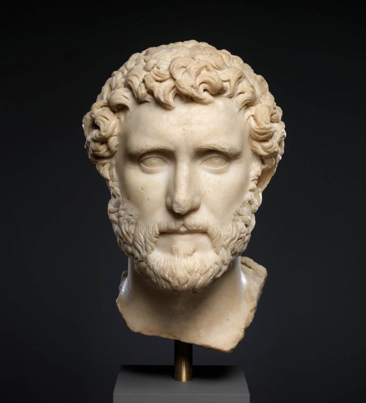 antoninus pius emperor marble bust