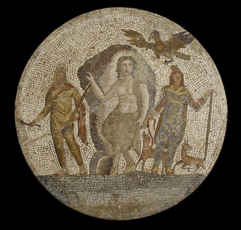 floor mosaic mithras initiation