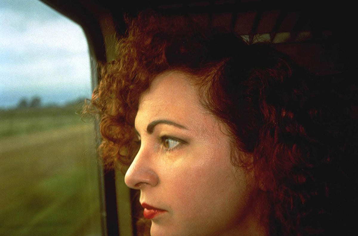 nan goldin self portrait germany train