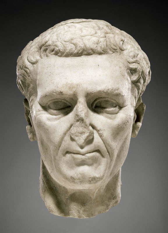 portrait emperor nerva bust
