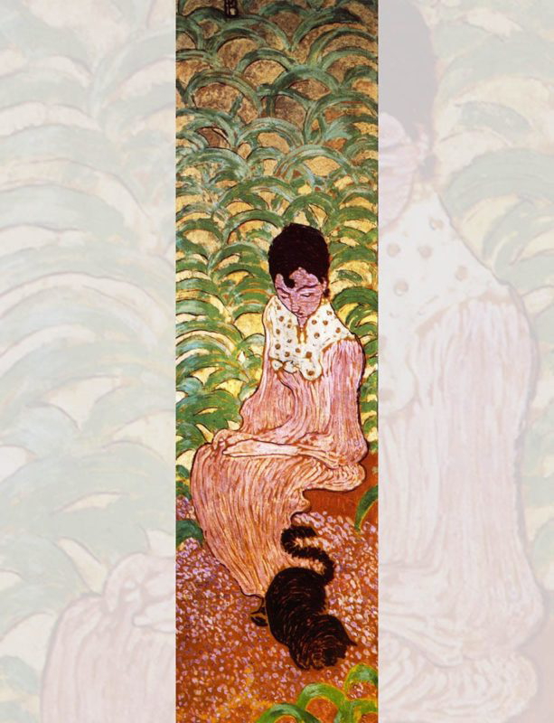 woman in the garden pierre bonnard painting